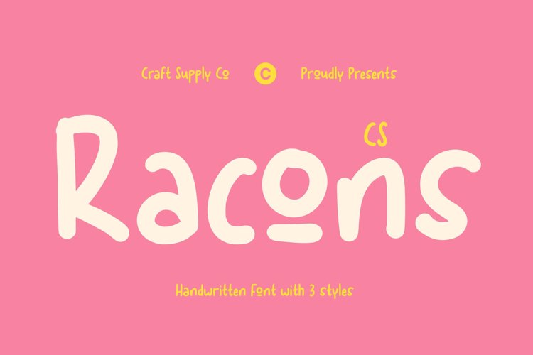 Preview of CS Racons Font