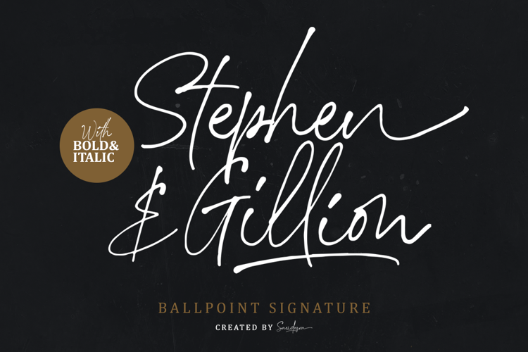 Stephen Gillion Font