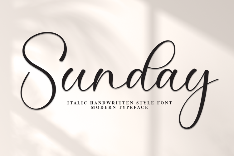 Preview of Sunday Font