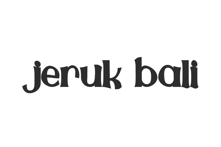 Jeruk Bali Font