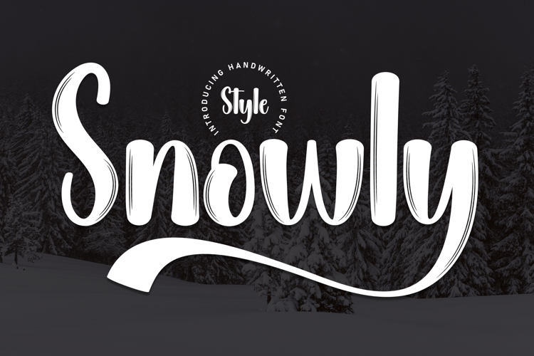 Preview of Snowly Font