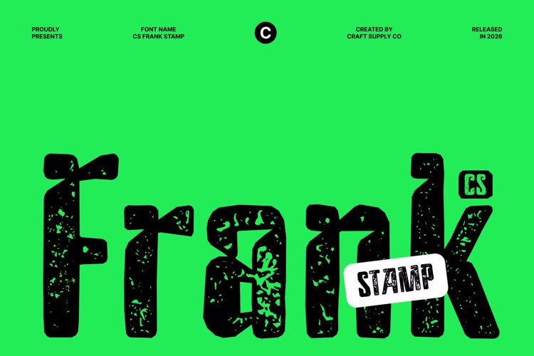 Preview of CS Frank Stamp Font