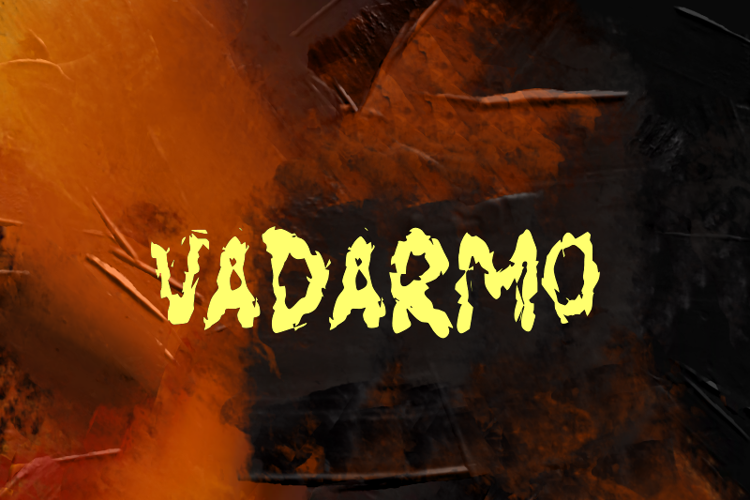 Preview of v Vadarmo Font