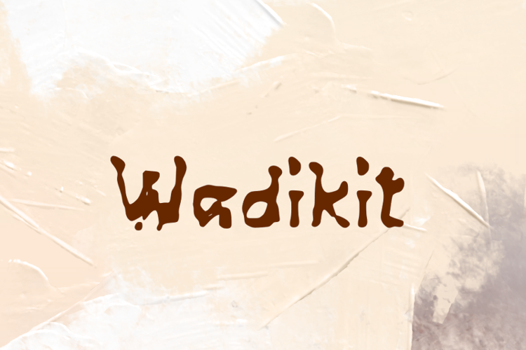 Preview of w Wadikit Font