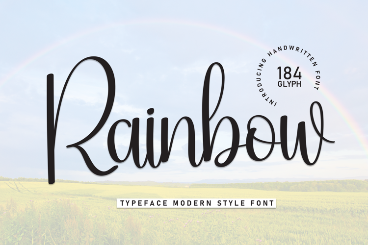 Preview of Rainbow Font