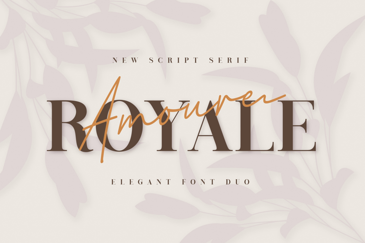 Preview of Royale Amoure Serif Font