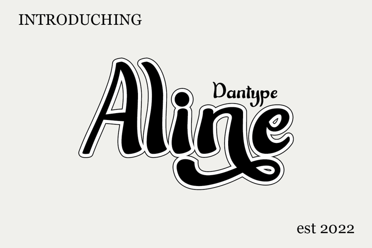 Preview of Aline Font