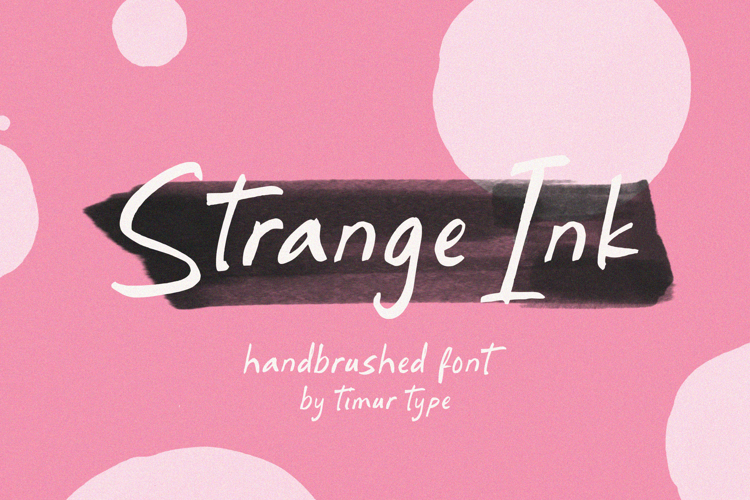 Preview of Strange Ink Font
