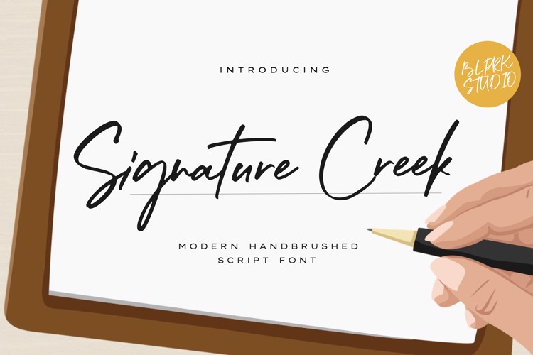 Signature Creek Font