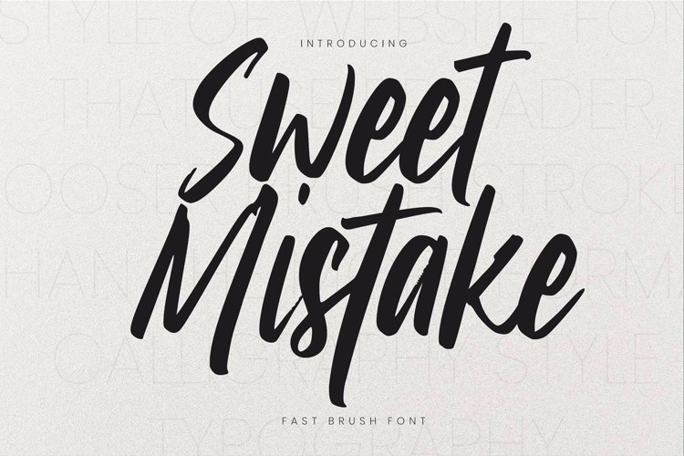 Sweet Mistake Font