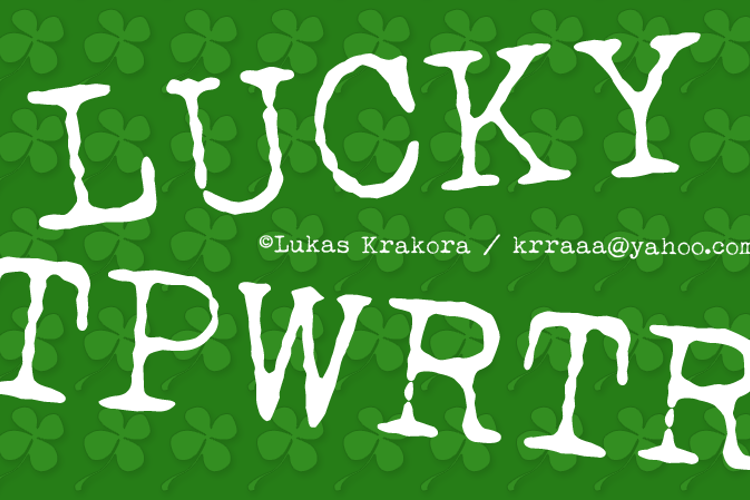 LUCKY TYPEWRITER Font