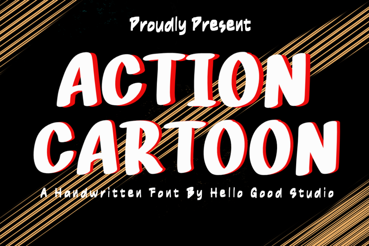 Preview of ACTION CARTOON Font