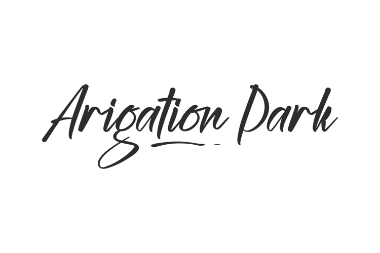 Arigation Park Font