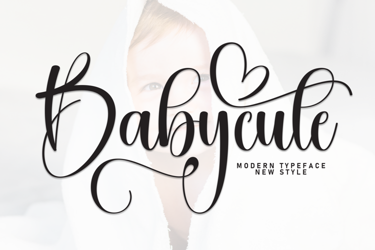 Preview of Babycute Font