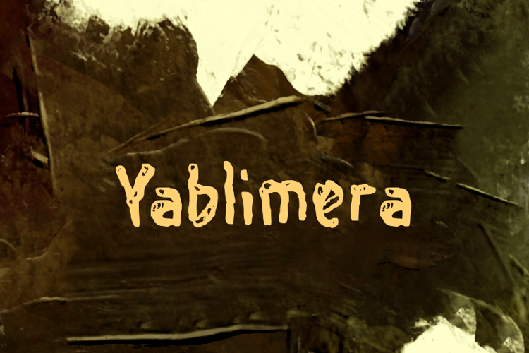 Preview of y Yablimera Font