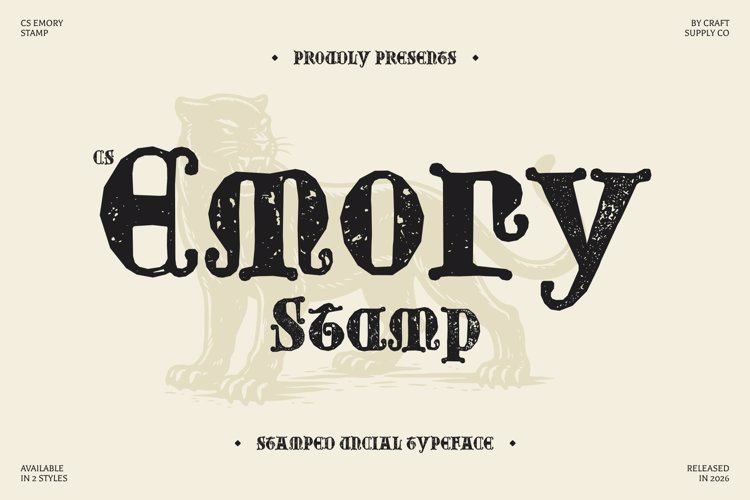 Preview of CS Emory Stamp Font