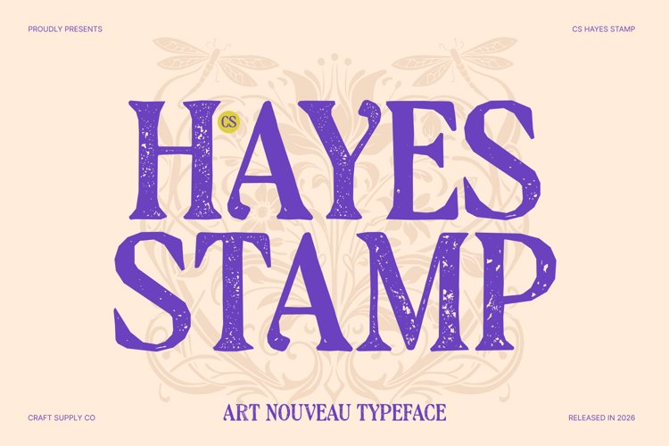 Preview of CS Hayes Stamp Font