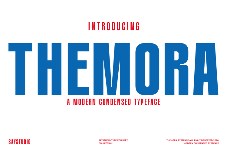 Preview of Themora DEMO Font