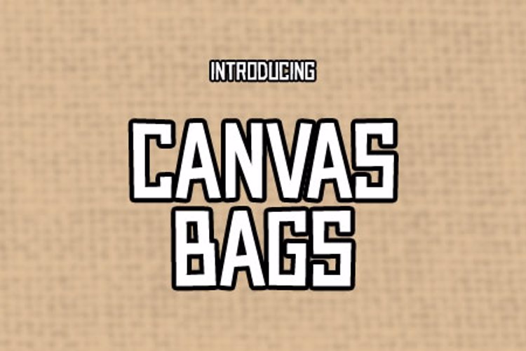 Canvas Bags Font