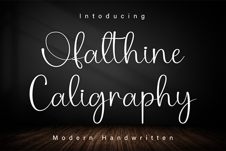 Ofalthine Chaligraphy Font