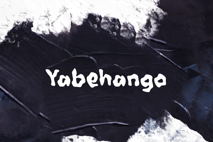 Preview of y  Yabehango Font