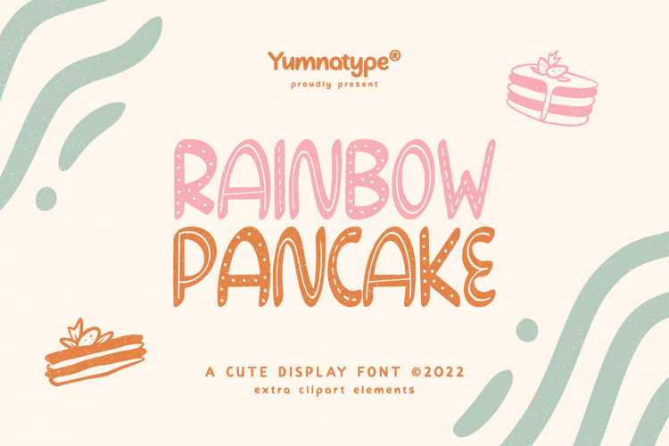 Rainbow Pancake Font