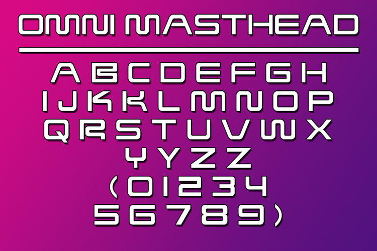 OMNI MASTHEAD Font