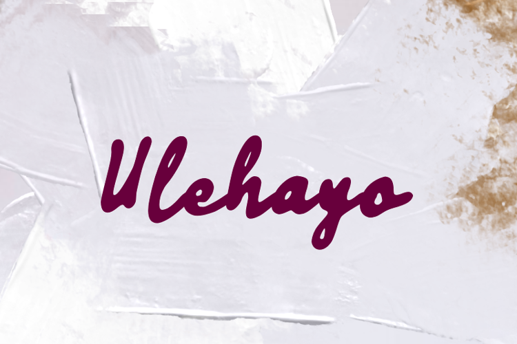 Preview of u Ulehayo Font