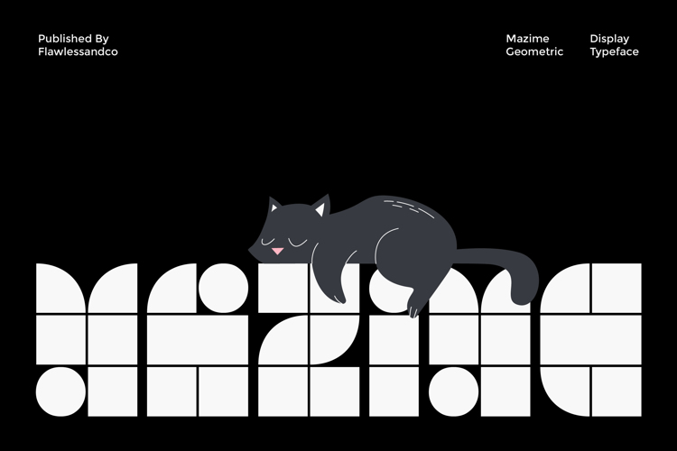 Preview of MAZIME Font