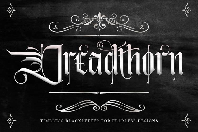 Preview of Dreadthorn Font