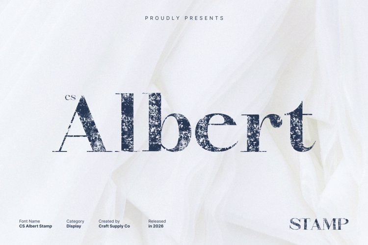 Preview of CS Albert Stamp Font