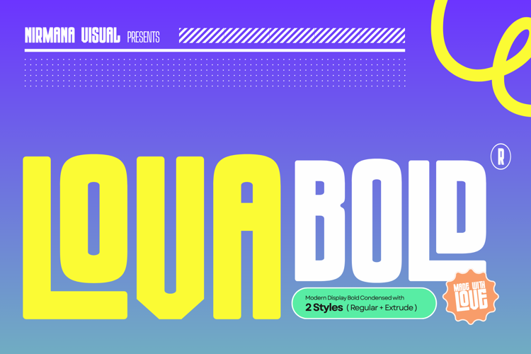 Preview of Lova Bold Font