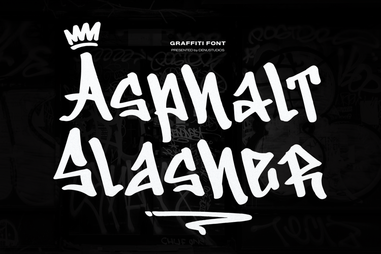 Preview of Asphalt Slasher Font
