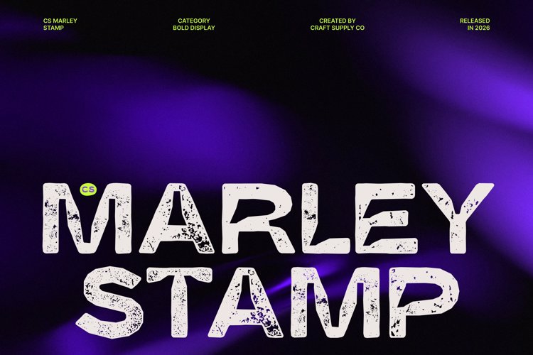 Preview of CS Marley Stamp Font