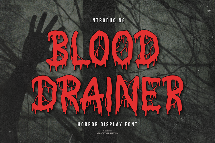 Blood Drainer Font