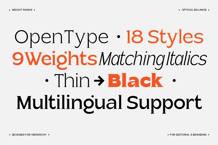 Preview of Celvor Edition - Font