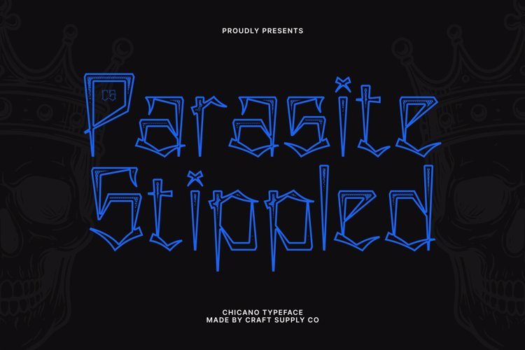 Preview of CS Parasite Stippled Font