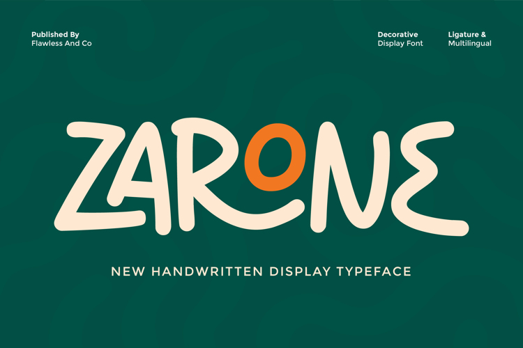 Preview of ZARONE Font