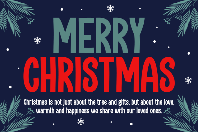 Preview of Santa Sounds Font