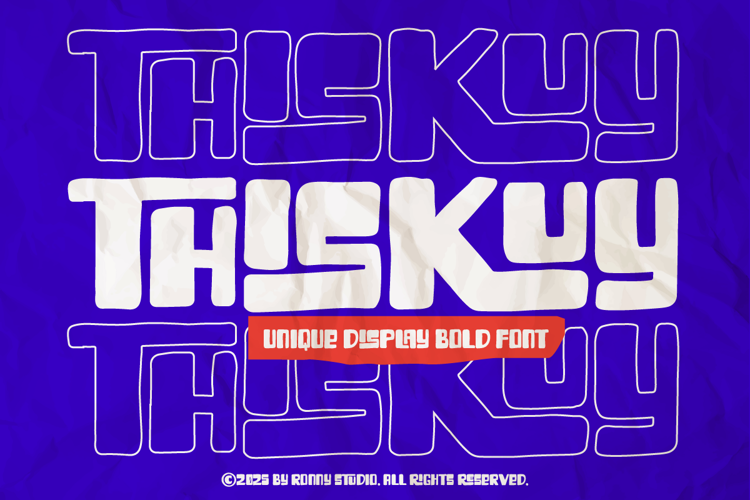 Preview of Thiskuy Font