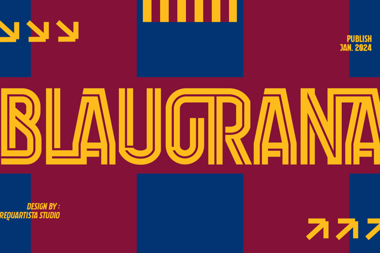 Blaugrana Font