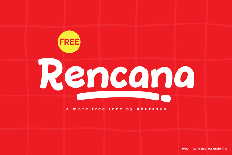 Preview of Rencana Font