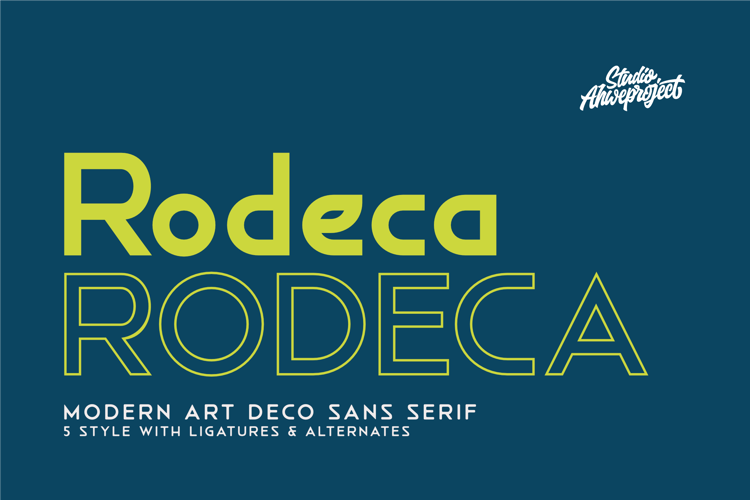 Preview of Rodeca Font