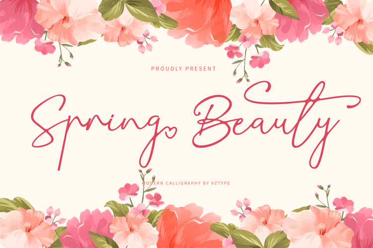 Spring Beauty Font