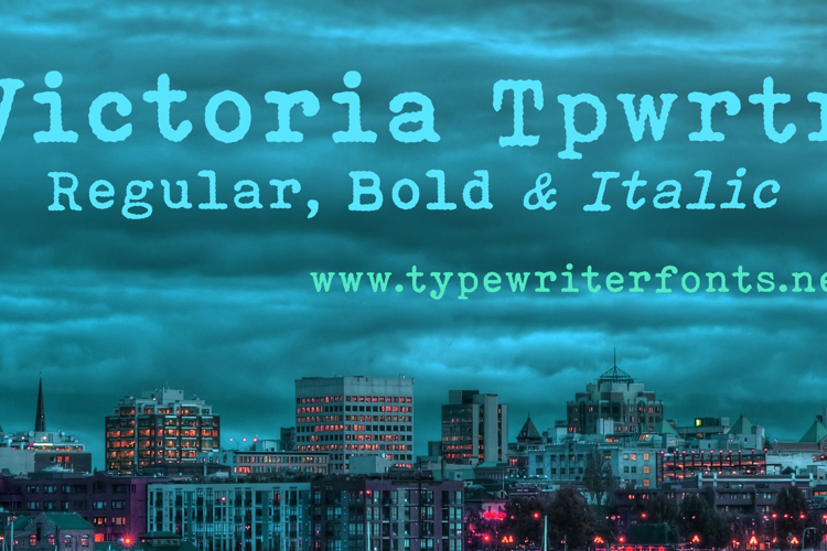 Victoria Typewriter Font