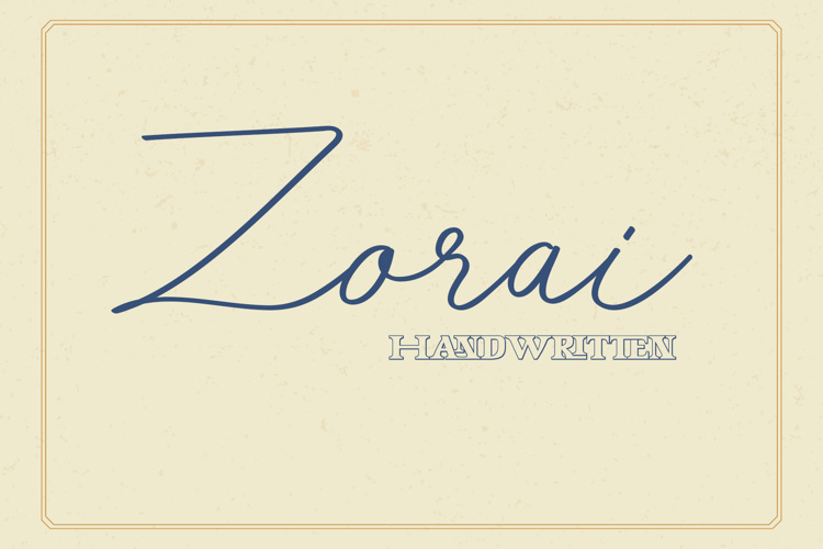 Preview of Zorai Font