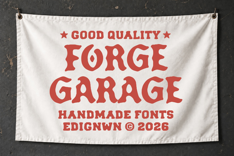 Preview of Forge Garage Blackletter Font