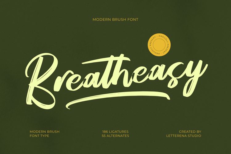 Preview of Breatheasy VERSION Font