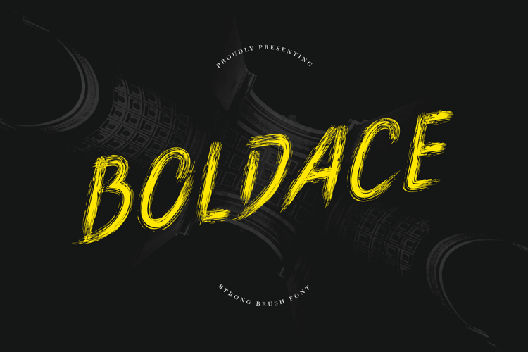 Boldace Strong Brush Font