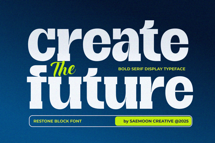 Preview of Restone Block Font